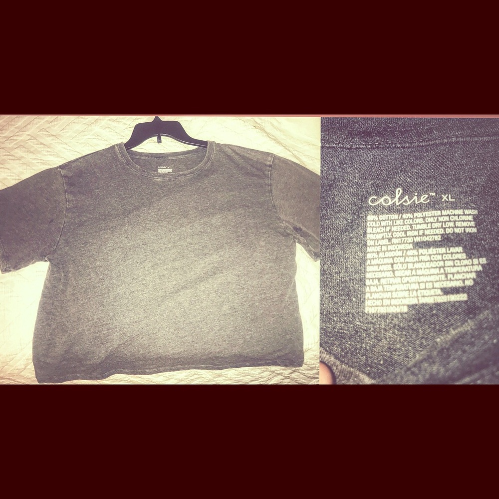 Women’s Grey Crop Top | Size XL